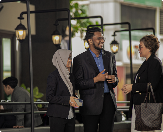 Our team discussing company incorporation with a client