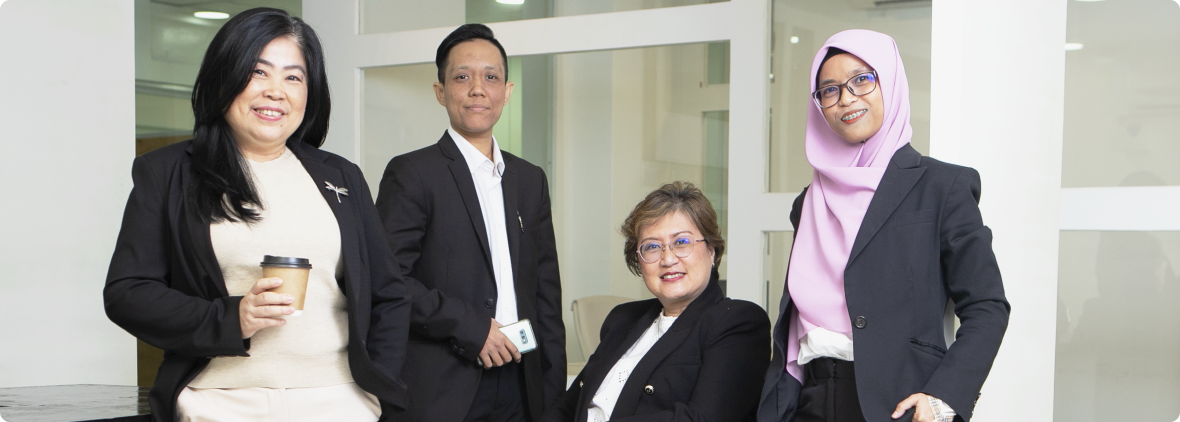 Real photograph of the AK Secretarial team at our Mont Kiara office, Kuala Lumpur